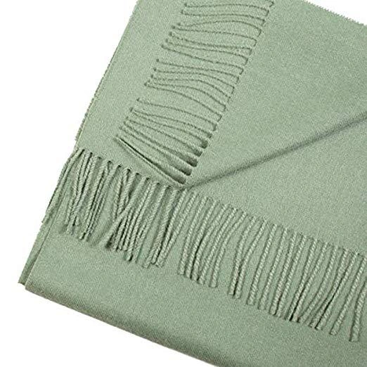 Cozy Green Alpaca Scarf Luxe Baby Alpaca Warmth